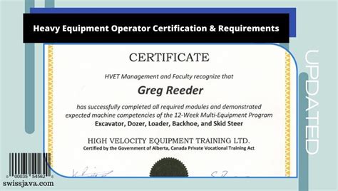 proficiency standards skid steer operator|operator certification training requirements.